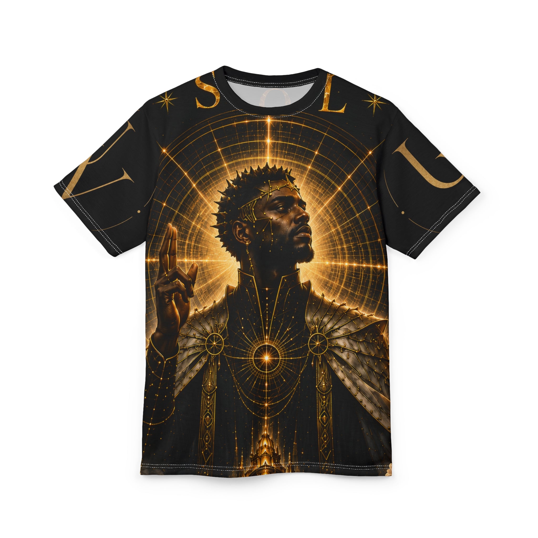 UV SOL Golden Halo King Tee | All-Over Print