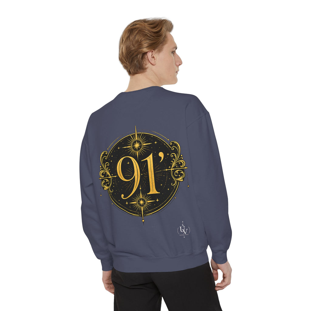 New! UV Graphics Established 91 vintage crest Sweatshirt | 91 compass back graphic
