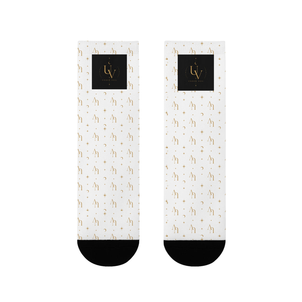 Uv stamp Crew Socks | Sublimated Animal Print Socks