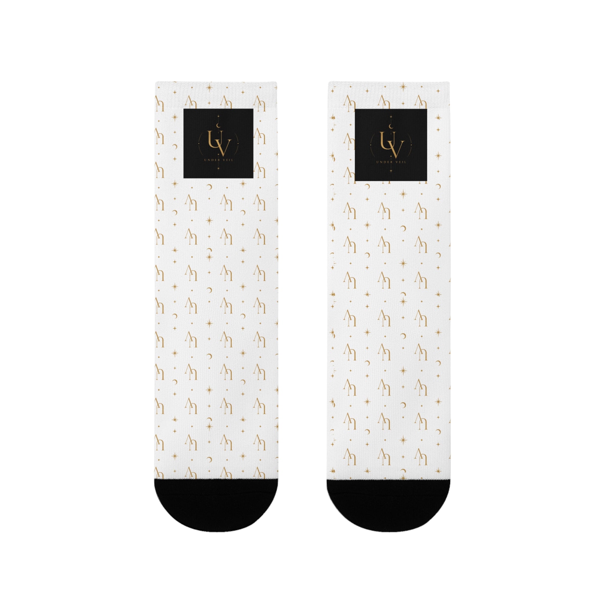 Uv stamp Crew Socks | Sublimated Animal Print Socks