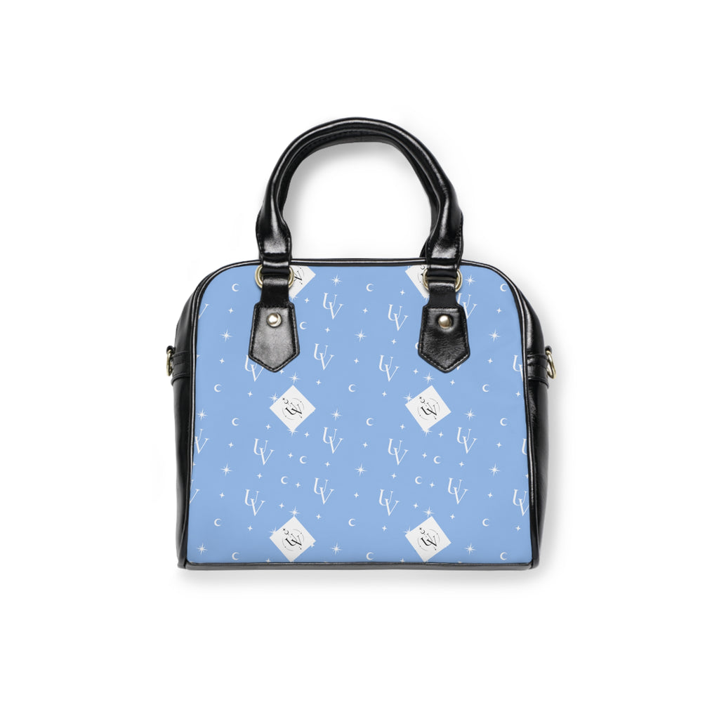 UV signature New Realm Blue  Shoulder Handbag | Pastel Botanical Print