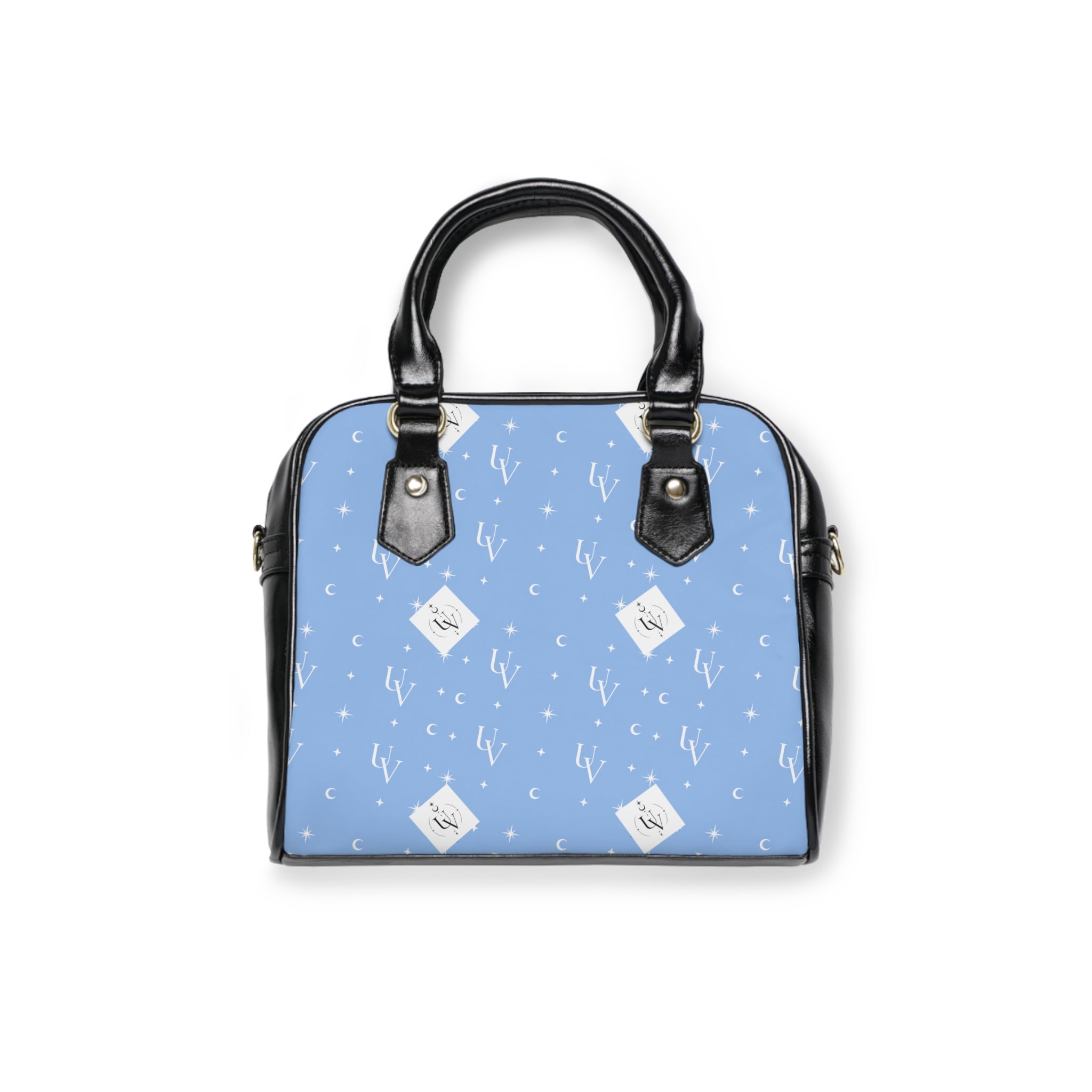 UV signature New Realm Blue  Shoulder Handbag | Pastel Botanical Print