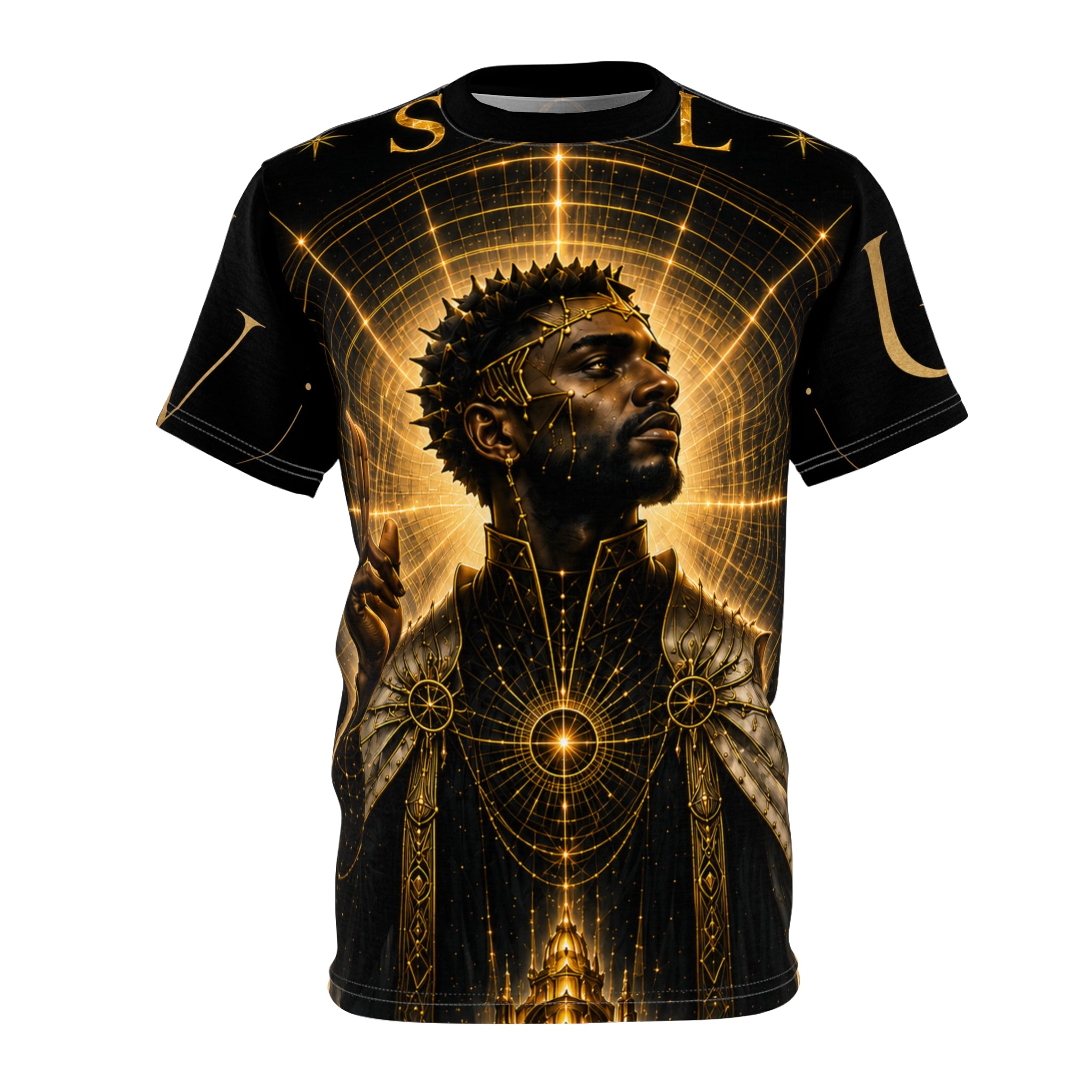 UV SOL Golden Halo King Tee | All-Over Print