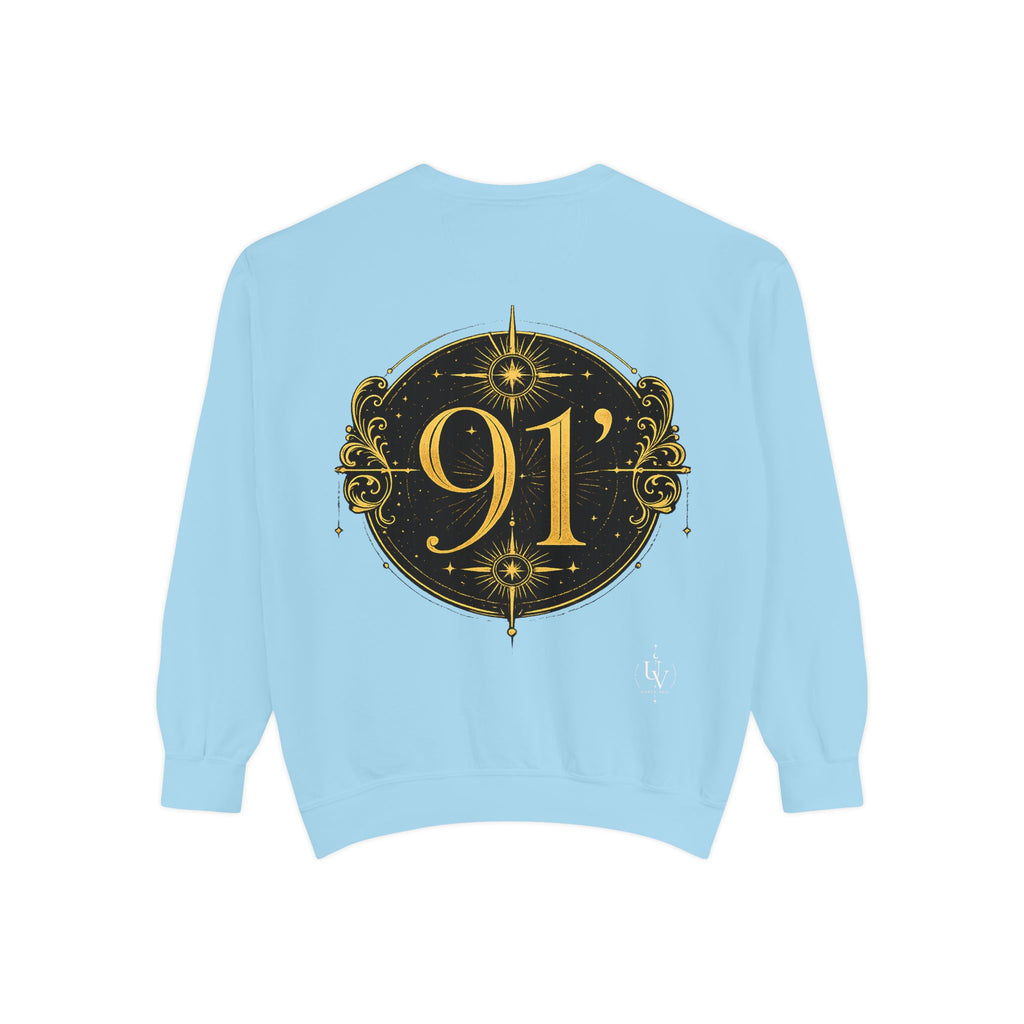 New! UV Graphics Established 91 vintage crest Sweatshirt | 91 compass back graphic