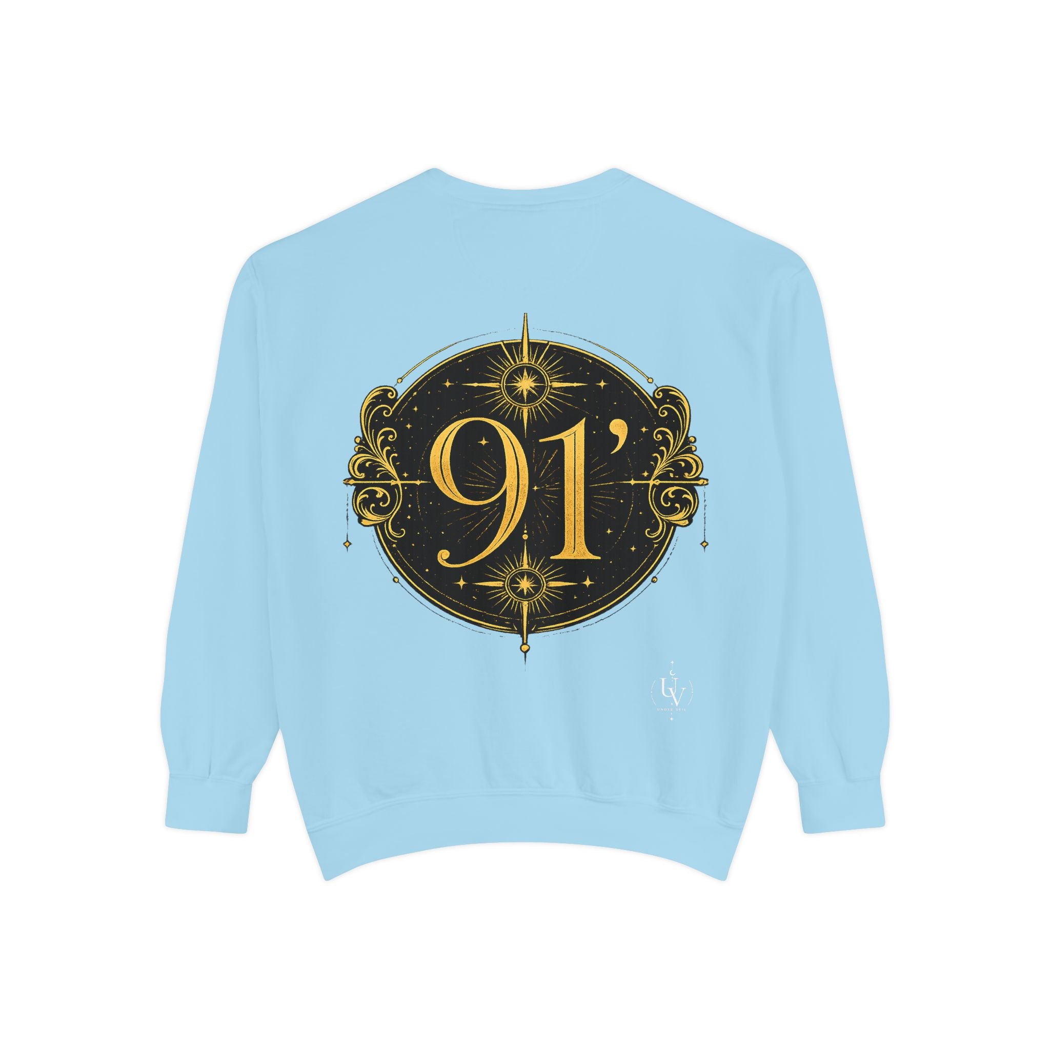 New! UV Graphics Established 91 vintage crest Sweatshirt | 91 compass back graphic