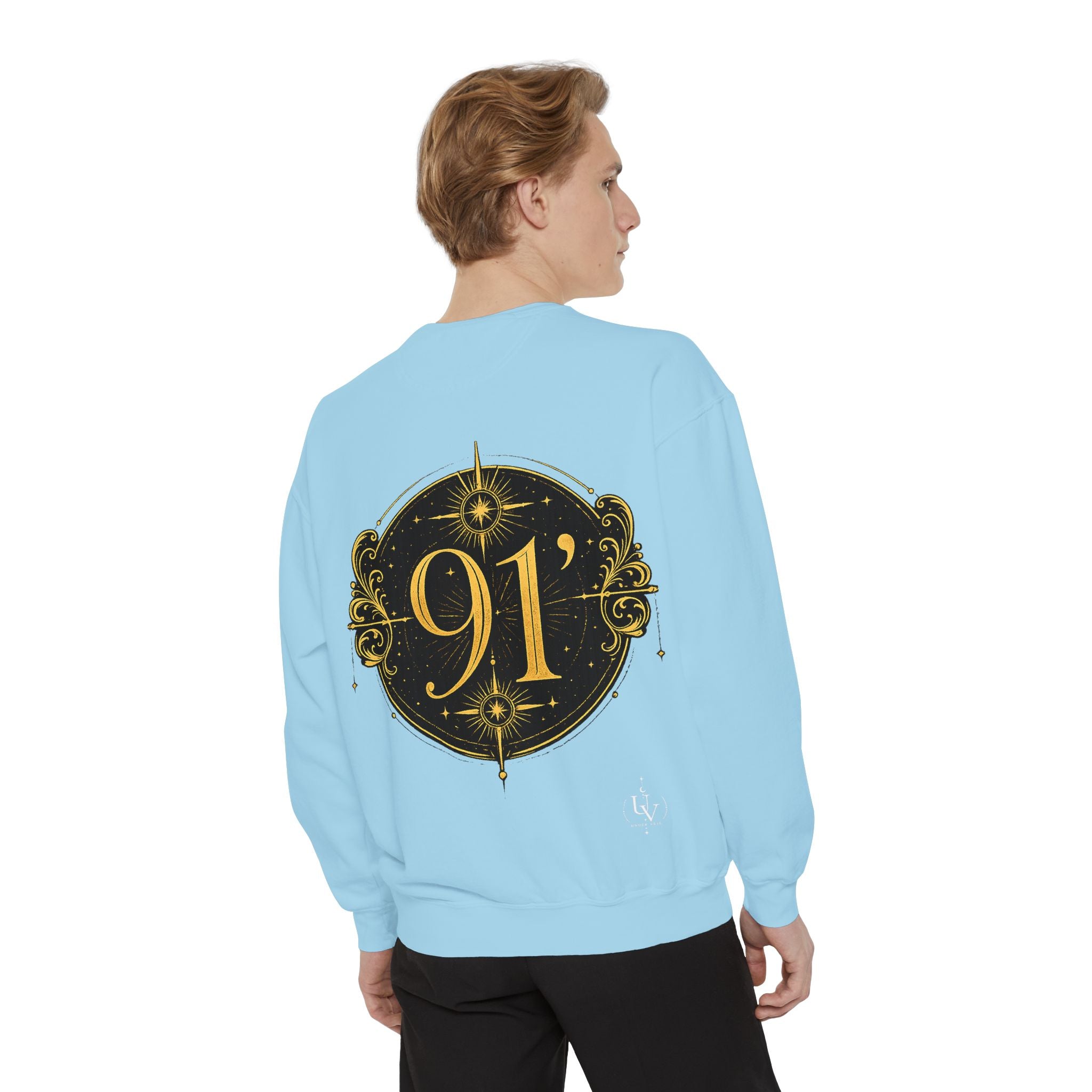 New! UV Graphics Established 91 vintage crest Sweatshirt | 91 compass back graphic